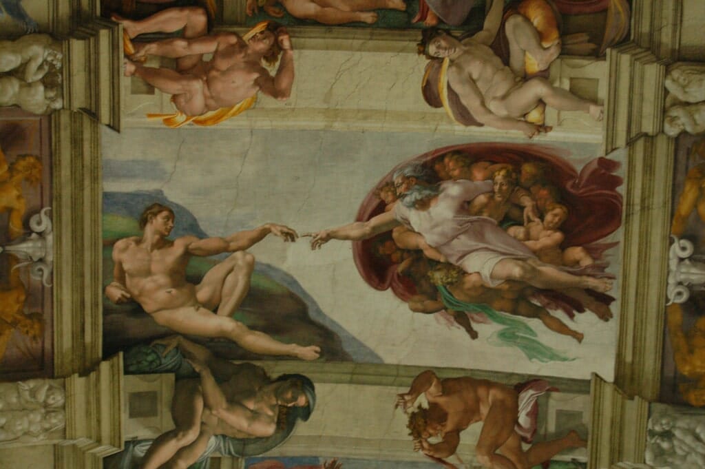 chapelle sixtine creation adam michel ange
