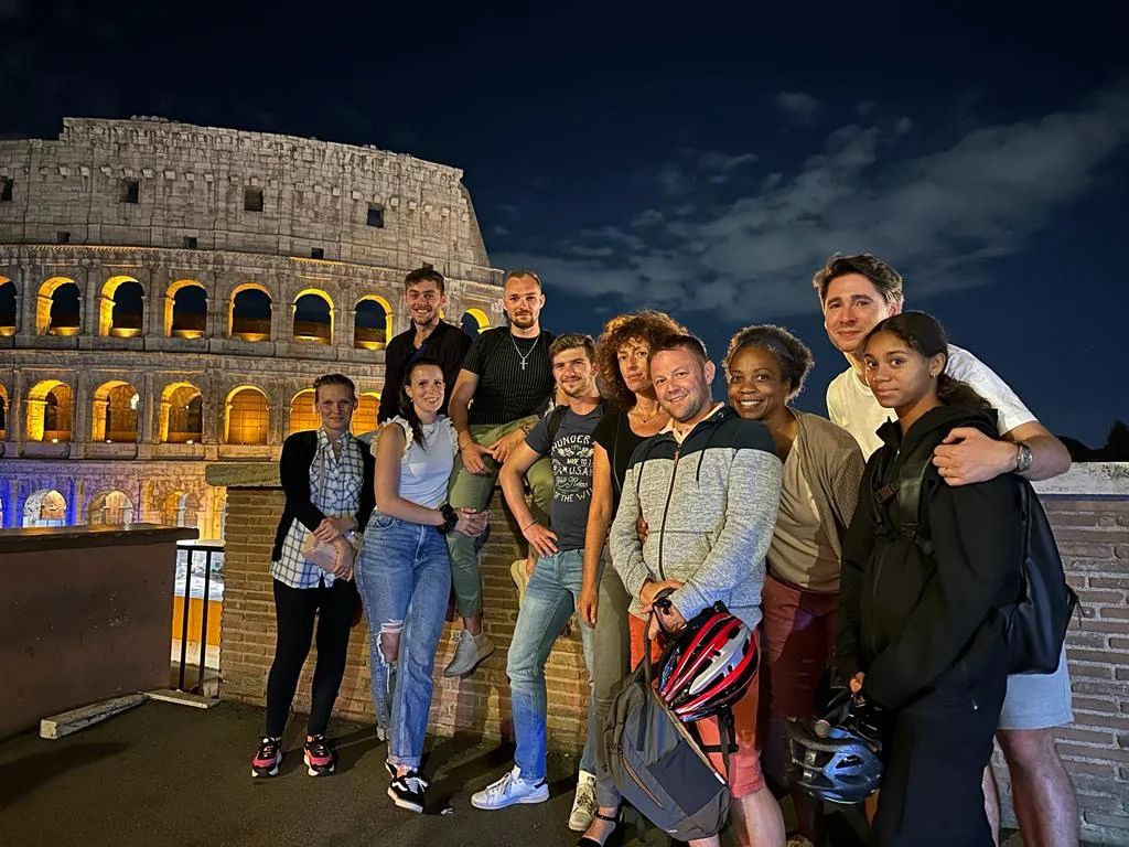 Rome de nuit en vélo électrique avec Gaëlle