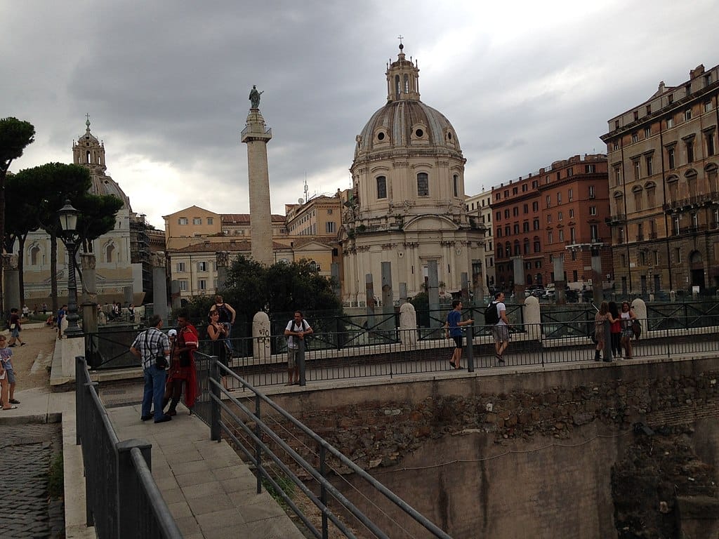 rione monti quartier rome panorama
