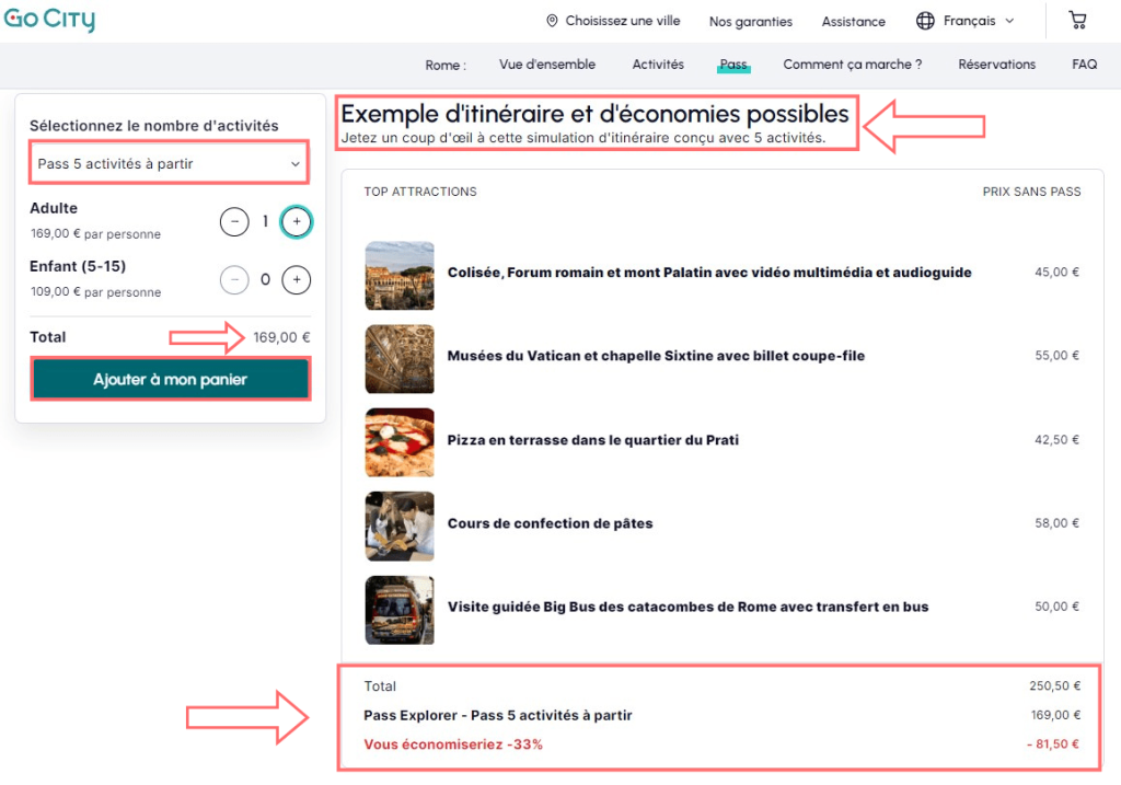 go city explorer pass rome process