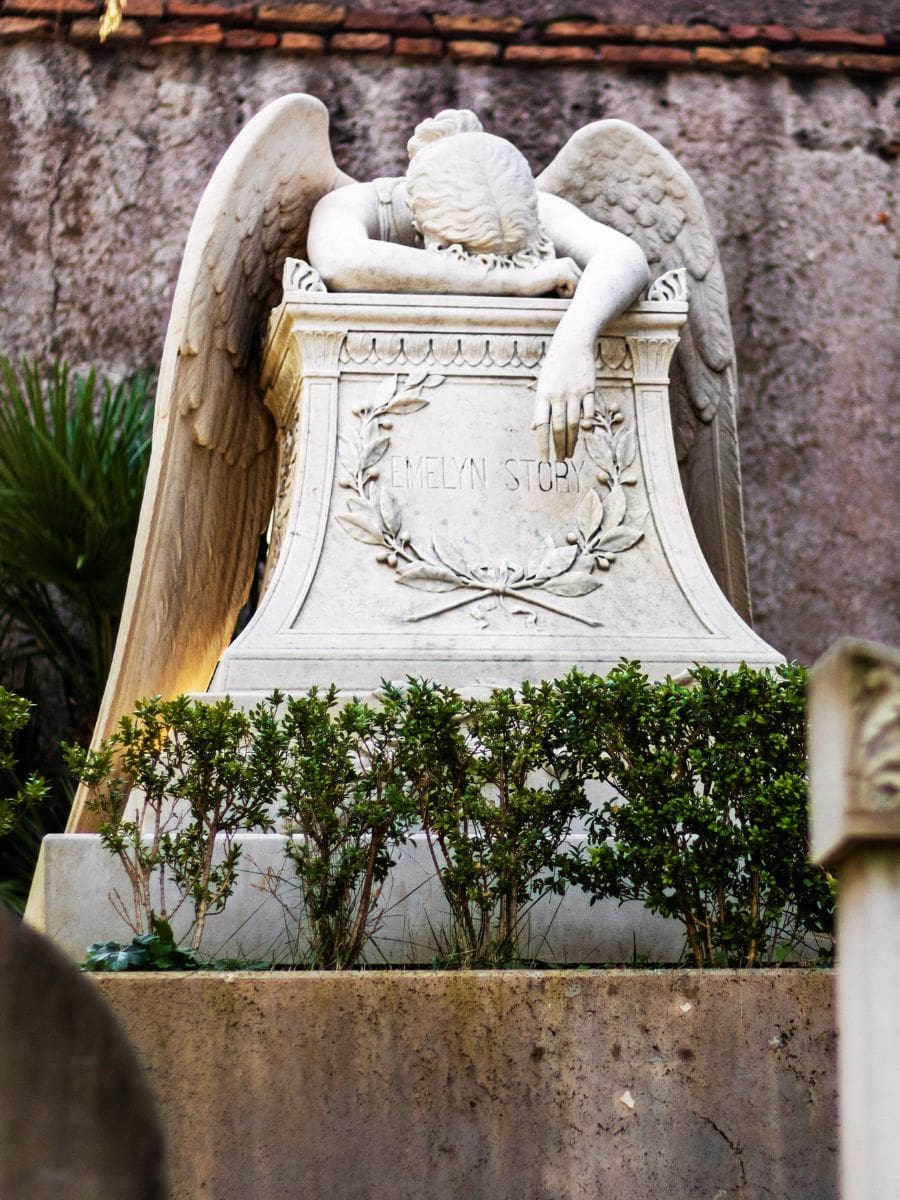 La colline de l'Aventin à Rome - Le cimetière protestant de Rome