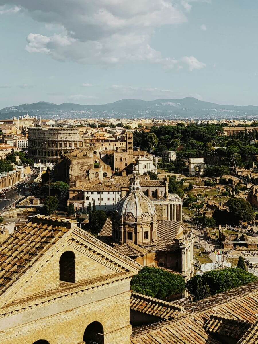 Via San Giovanni in Laterano street in Rome