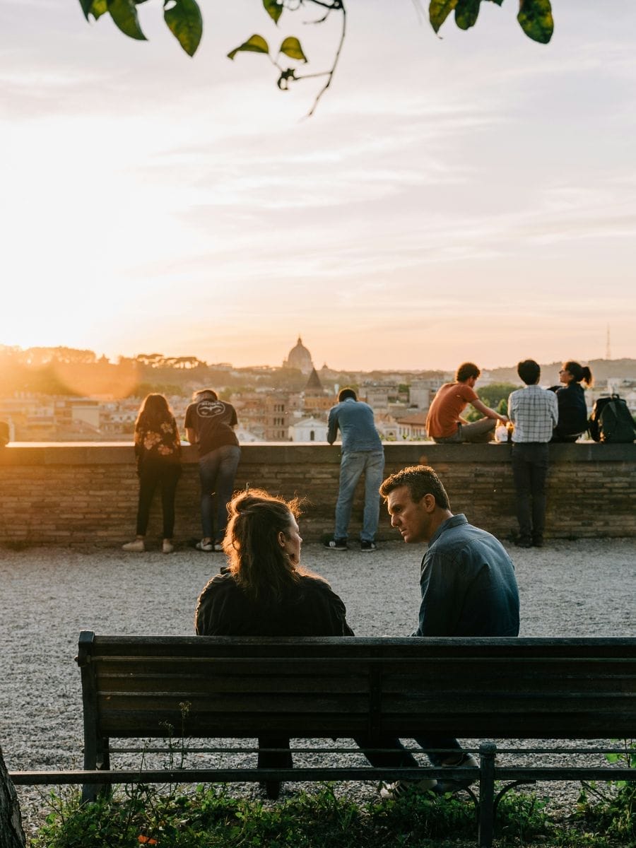 Le panorama depuis le Jardin des Orangers de Rome
