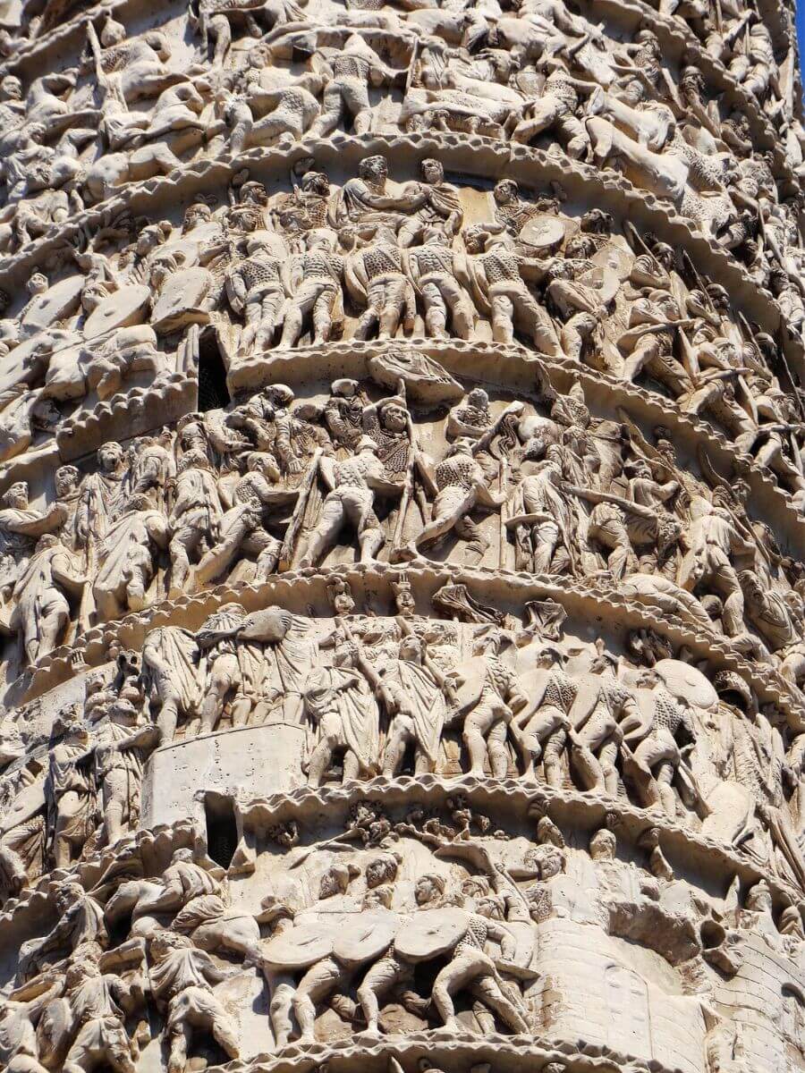 La frise en spirale Colonne de Trajan