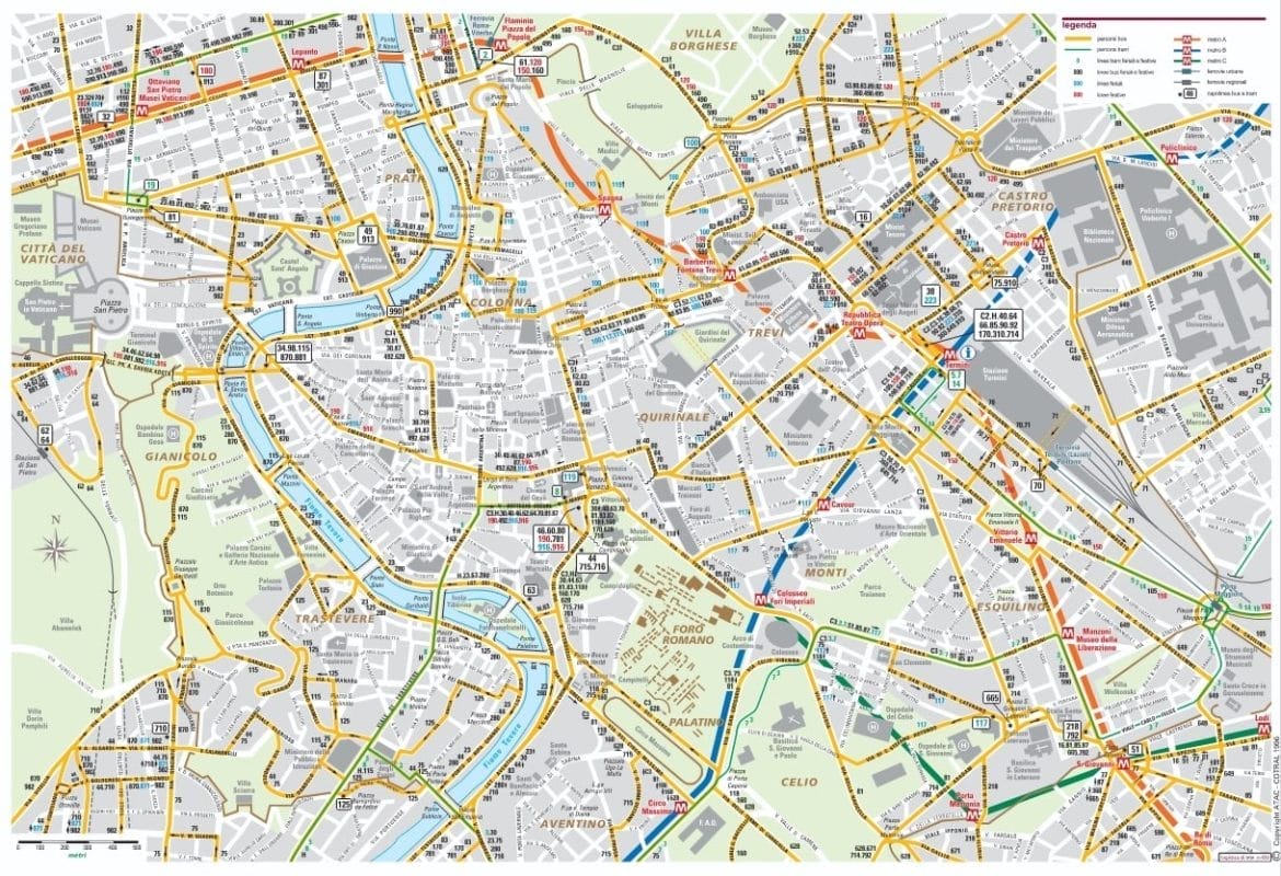 Plan de Rome gratuit PDF - Carte à Imprimer [2026]